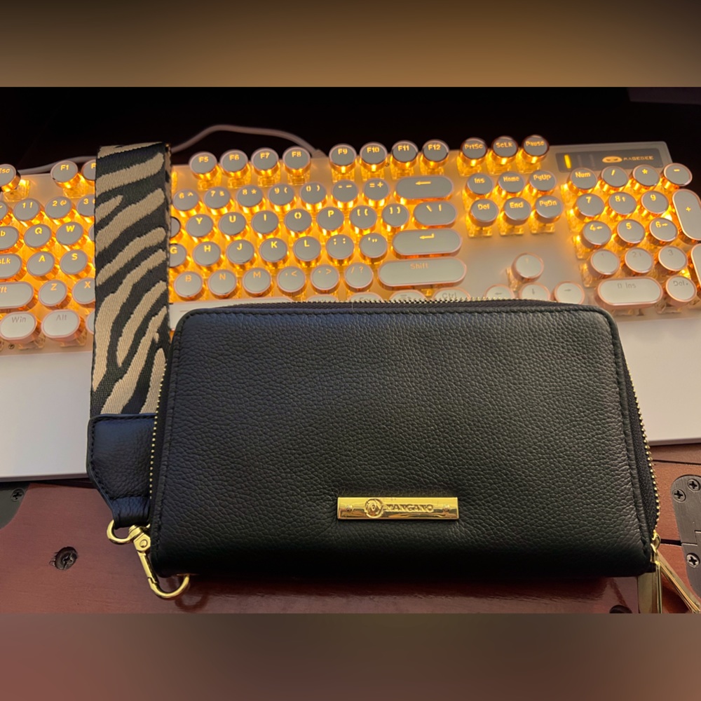 STUNNING! Joy Mangano double zip wallet/wristlet